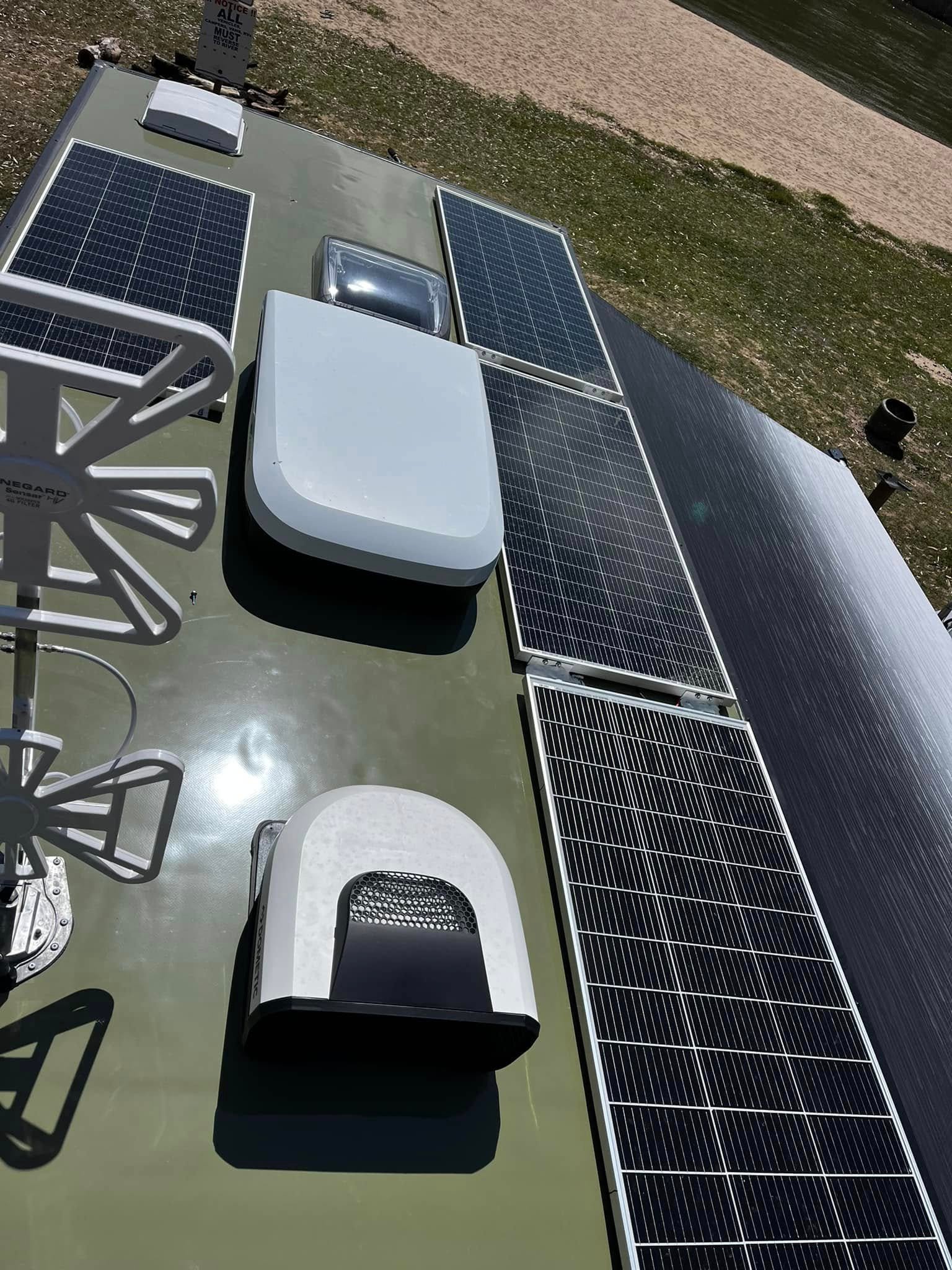 Solar setup work by Flippa's Auto Electrics & Refinishing